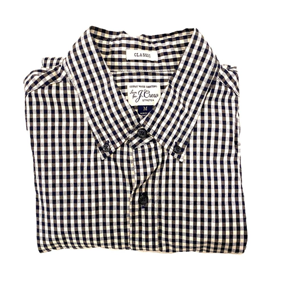 ✨J. Crew✨ Gingham shirt - Men's size M